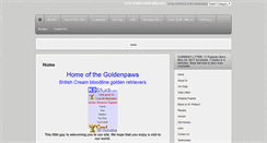 Desktop Screenshot of homeofthegoldenpaws.com