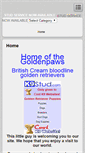 Mobile Screenshot of homeofthegoldenpaws.com